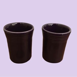 2 Vintage Fiesta Plum Tumblers